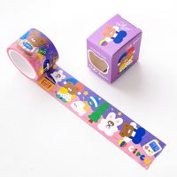 【✵】 biba94392 เทปตกแต่ง Washi Scrapbooking Mohamm เครื่องเขียนการ์ตูน Ins หมีโรงเรียน