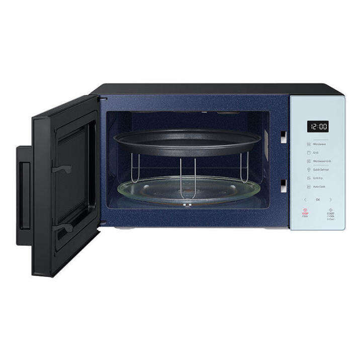 samsung-bespoke-ไมโครเวฟ-เตาไมโครเวฟ-mw5000t-รุ่น-mg23t5018cy-st-พร้อม-grill-fry-crusty-plate-23-ลิตร
