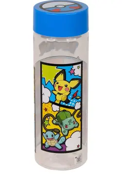 Pokemon Plastic Drinking BPA Free Water Bottle with Removable Straw,  Pikachu Print, Leakproof Lid, R…See more Pokemon Plastic Drinking BPA Free  Water