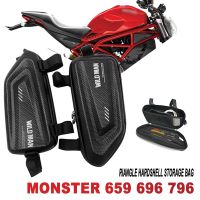 For MONSTER 659 696 796 821 900 1000 620 Adventure motorcycle modified side bag waterproof triangle side bag hard shell bag
