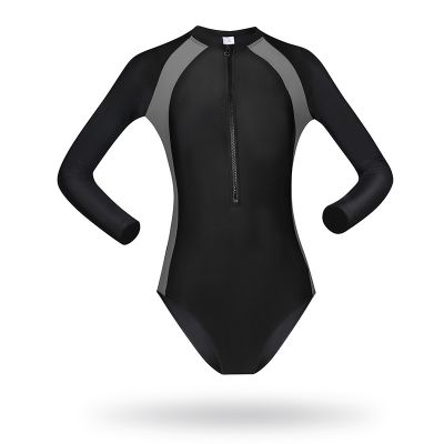 ชุดชุดว่ายน้ำสำหรับชุดว่ายน้ำสตรีชุดว่ายน้ำ2023เซ็กซี่สำหรับผู้หญิงชุดว่ายน้ำ KBK ชุดว่ายน้ำแขนยาวแบบรูดซิปหนึ่งชิ้น9903