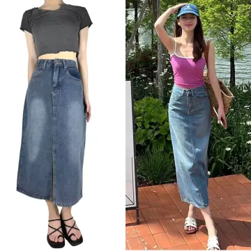 Shop High Waist Skirt Korean Outfits with great discounts and prices online  - Mar 2024