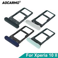 ► Aocarmo For Sony Xperia 10 II X10ii XQ-AU51 XQ-AU52 SO-41A SOV43 Dual SIM Card Holder Tray Slot With Cover Dust Plug Replacement