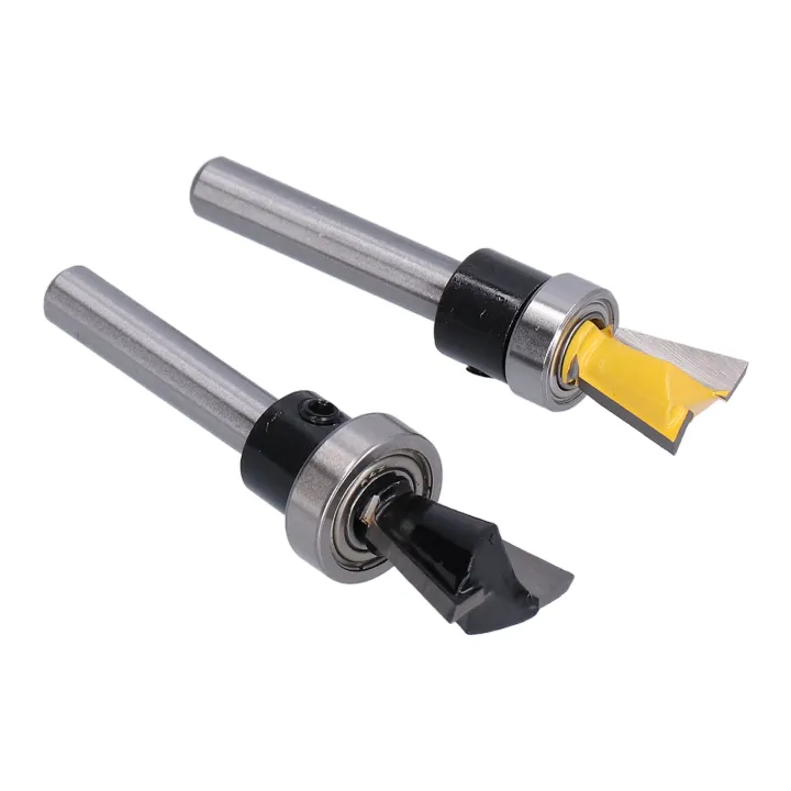 Woodworking Pattern Router Bits Cutting Milling Dovetail Bit Accurate with Bearing for Furniture