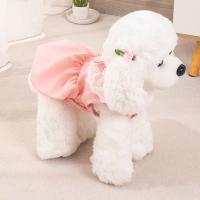 Pet Dress Soft Comfortable Breathable Lace Stitching Collar Strap Design Summer Pet Dog Cat Fancy Dress Pet Supply Dresses