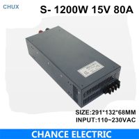 【hot】♨ switching power supply 15V 80A 1200W 110 220VAC single output input for cnc cctv led light(S-1200W-15V)