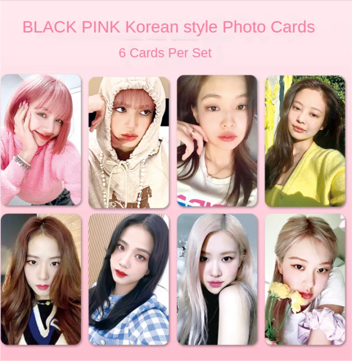 BLACKPINK Jisoo Rosé Jennie Lisa Photo Cards Blackpink Korean Style ...