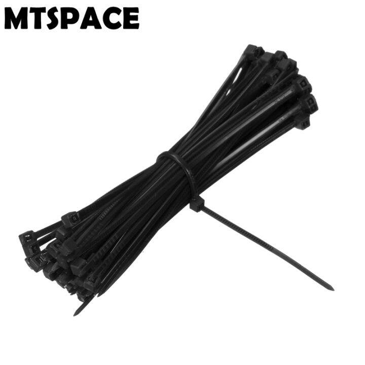 mtspace-1000-ชิ้น-เซ็ต-100-มม-x-3-มม-self-locking-สีดำสายไฟไนลอน-zip-ties-ยึดห่อ-rohs-ได้รับการรับรองสายเคเบิลเครือข่าย-marker-yrrey