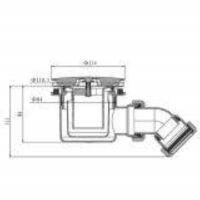 GYL Bathroom Flange 114mm Shower Trap Waste