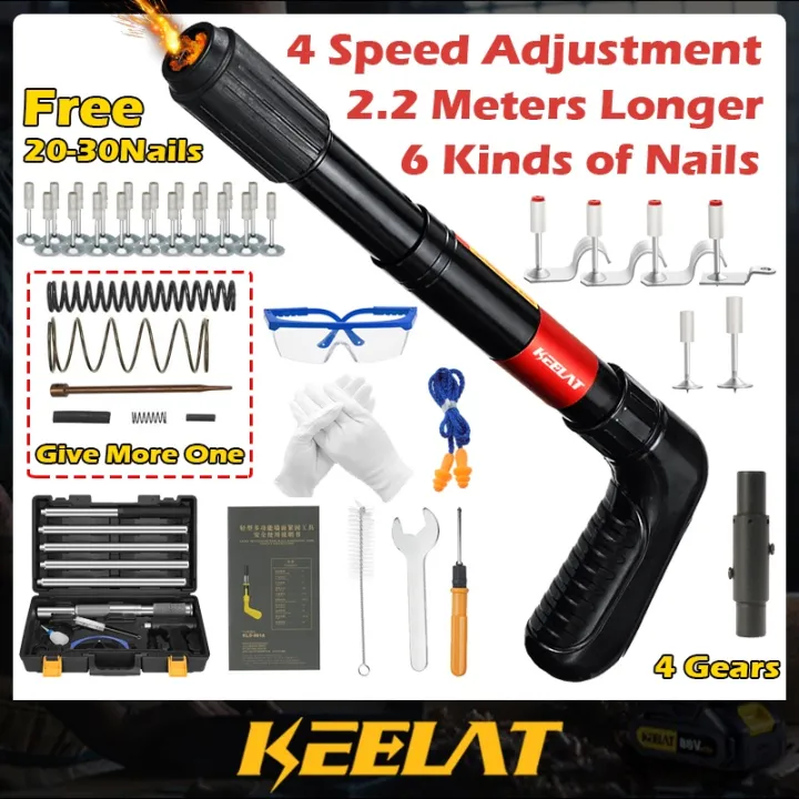 KEELAT Rivet Gun Tufting Gun Manual Steel Nails Gun Concrete Rivet Tool