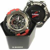 * Casio G-Shock นาฬิกาข้อมืออนาล็อกดิจิตอล 2.8-17 สายสีแดง