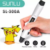 SUNLU new 3D printing pen SL-300A support PLA/ABS/PCL Filament 1.75mm Low Temperature Speed Control Adjustable Temperature