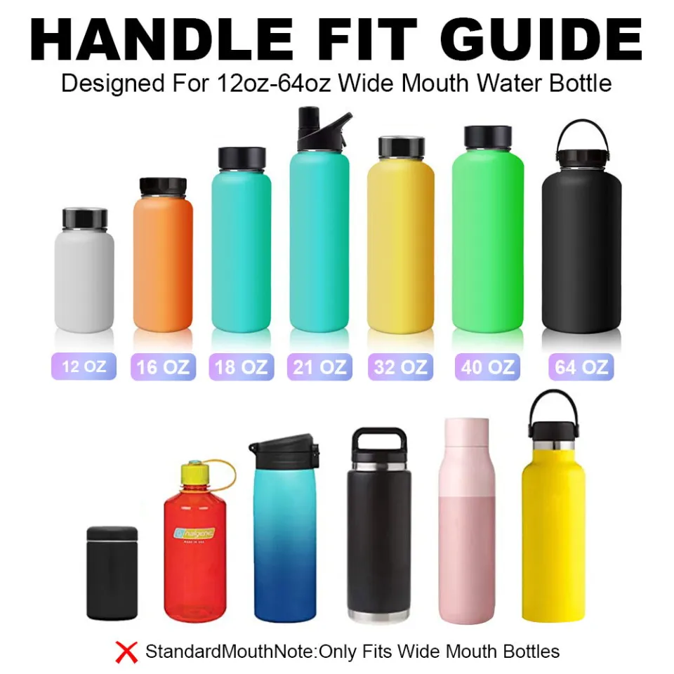 One MissionX Protective Silicone Sleeve Compatible with Hydro Flask 12 oz - 40 oz Water Bottles, Anti-Slip Bottom Boot Cover Accessories, BPA Free WH