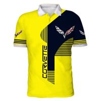 2023 new design- Corvette c7 racing car/top mens american 3d polo shirt/hot gift shirt/s-6xl