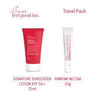 We Are Feel Good Inc. : Signature Sunscreen Lotion SPF 50+ โลชั่นกันแดดสูตรซิกเนเจอร์ SPF 50+ (75 มล.) + Paw Paw Nectar Soothing Balm พอว์ พอว์ เนคทาร์ บาล์มบำรุงผิวแลริมฝีปาก (25g)