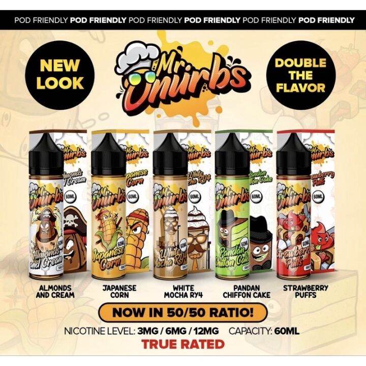 Mr. Onurbs Freebase Premium True Rated LEGIT 100 (3mg•6mg•12mg) Lazada PH