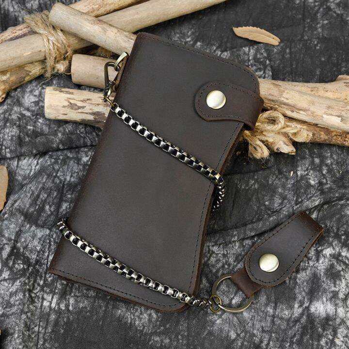 layor-wallet-maheu-ซูเปอร์คุณภาพกระเป๋าสตางค์หนังที่มีห่วงโซ่เหล็ก100-cowhide-หนังสีดำพับบัตรกระเป๋าสตางค์ผู้ชายร้อนโลหะโซ่กระเป๋าสตางค์ชาย