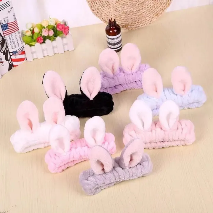 Fashion Korean Plush Rabbit Big Ears Headband (Random Color) | Lazada PH