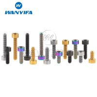 Wanyifa Titanium Bolt M3x 6 8 10 12 15 18mm Allen Key Stigma Screws for Aviation Model Bicycle Nails Screws Fasteners