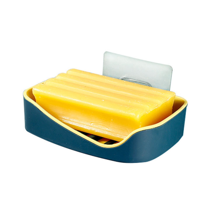 new-soap-box-ที่วางสบู่-ติดผนัง-ติดตั้งง่าย-ไม่ต้องเจาะ-ชั้นวางของ-ที่วางของในห้องน้ำ-กล่องสบู่-สบู่
