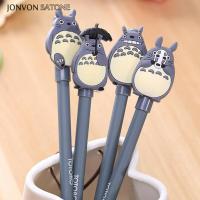 Jonvon Satone ปากกาการ์ตูน Totoro 5ชิ้น/ล็อตเครื่องเขียนน่ารักปากกาลายเซ็นหมึกดำปากกาหมึกเจลน่ารักอุปกรณ์การเรียนน่ารัก
