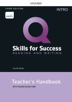 Bundanjai (หนังสือเรียนภาษาอังกฤษ Oxford) Q Skills for Success 3rd ED Intro Reading and Writing Teacher s Handbook with Teacher s Access Card