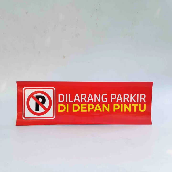 Stiker Dilarang Parkir Stiker Larangan Parkir Sticker Rambu Parkir Sticker Dilarang Parkir 8123