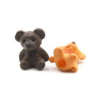 sagwarghreahtrh and baby 4ชิ้น/ล็อต Bear figures MINI Fairy Garden สัตว์รูปปั้น Miniature