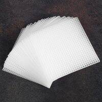 30 Pieces Plastic Mesh Canvas Sheets for Embroidery, Acrylic Yarn Crafting, Knit and Crochet Projects (10.6 x 10.6cm)