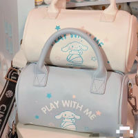 Sanrio Cinnamoroll JK Bag Uniform Bag Texture Simple Stitching Small Square PU Shoulder Bag Color Cambridge Messenger Bag