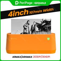 ○∏卍 PeriPage A9s MAX A9Max Portable Photo Printer 304dpi Bluetooth Wireless Thermal Printer Label Maker Support 107 77 57mm Paper