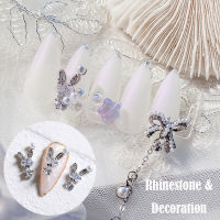 CHCA น่ารัก การ์ตูน หมี กระต่าย เล็บ Rhinestones เครื่องประดับยอดนิยม อุปกรณ์ตกแต่งเล็บ 3D เครื่องประดับเล็บ DIY