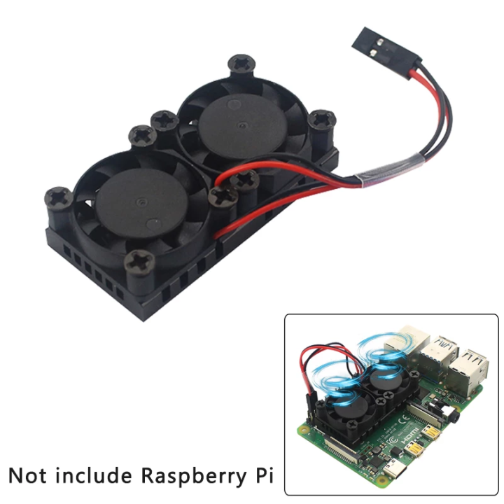 Raspberry Pi 4รุ่น B พัดลมคู่พร้อมฮีทซิงค์ Ultimate Double Cooling Fans ...