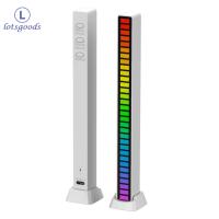 RGB เปิดใช้งานเพลงจังหวะโคมไฟบาร์ควบคุมเสียง LED รอบ USB ไฟ