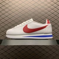 New {Original} NK* Classic Cortz- Leather Forrest Gump Classic R Running Shoes Men &amp; Women Sports Shoes White Red ( Free Shipping)