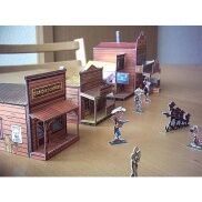 Mô hình giấy 3D Thị trấn miền Tây hoang dã - Truyện Lucky Luke