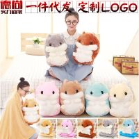 [COD] Hamster Blanket Hand Warmer Car Dual-purpose Cushion Air Conditioner Festive Wholesale