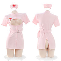 Sweet Sexy Nurse Dress Sensual Lingerie Woman Tight Belt Bag Hip Skirt Royal Sister Costumes Cosplay Hospital Uniform Temptation