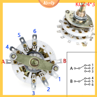 Aleaty? Kcz 2 POLE 6/7/8/9/10/11 4 POLE 3/5ตำแหน่งด้วย Channel ROTARY SWITCH SELECTOR พร้อม CAP ROTARY SWITCH SELECTOR