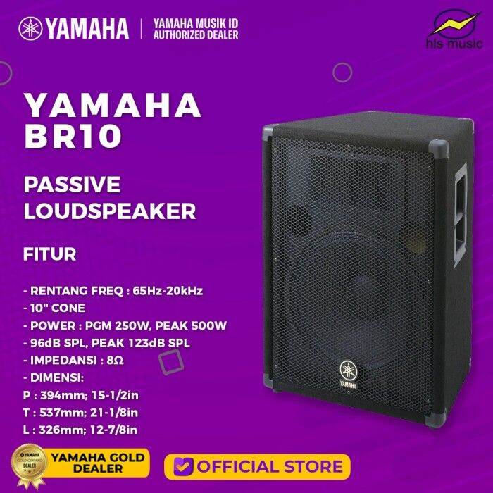HLS Music Yamaha BR10 Passive Speaker 10 inch Lazada Indonesia