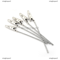 minglieyue2 10pcs Non-INSULATED Electric Test จระเข้โลหะจระเข้คลิปยาว10cm