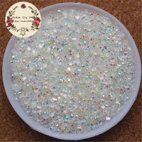 【CW】 2mm/2.5mm 5000pcs/pack Resin Flatback Rhinestone Transparent 14 facets nail art mobile phone decoration