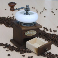 Retro Wooden Manual Coffee Grinder Barista Tools Portable Cappuccino Latte Mocha Cafe Beans Pepper Spicegrinder