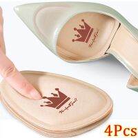 4pcs Forefoot Pads for Women High Heels Relief Feet Pain Insert Non-slip Half Size Sole Shoe Sweat Absorbing Foot Care Insoles Shoes Accessories