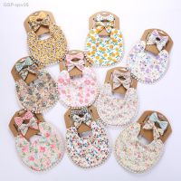 Bibs สำหรับเด็ก Toalha De Saliva Borla Do Bebê Bandana Floral Fotografia Recém-Nascida ด้านข้างผ้ากันเปื้อน Menino Meninas Adereços Bandana Burps