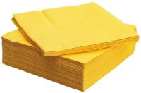 FANTASTISK Paper napkin, yellow, 40x40 cm/50 pieces (ฟันทัสติสค์ กระดาษเช็ดปาก, เหลือง, 40x40 ซม./50 แผ่น)