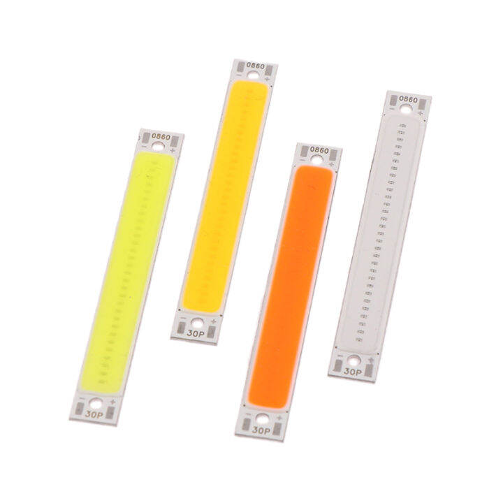 sunyanping-ขายดี-3v-4v-dc-60mm-8mm-led-cob-strip-1w-3w-สีขาวเย็นอบอุ่นสีฟ้าสีแดงแหล่งที่มาของไฟ-led-สำหรับ-diy-จักรยานทำงานโคมไฟ