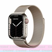 สายรัดสำหรับสายคาด Apple Watch 44Mm 40Mm 38Mm 42Mm โลหะลูปแม่เหล็ก Correa Accessories สร้อยข้อมือ IWatch 4 3 SE 6 7 45Mm 41Mm