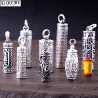 100% 990 Silver Buddhist Prayer Box Pendant Pure Silver Tibetan Gau Box Pendant Real Silver Tibetan Ghau Box Pendant