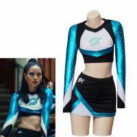 ♈ஐ Womens Euphoria Cheerleader Uniform Euphoria Maddy Outfit School Girls Musical Sports Team Suit